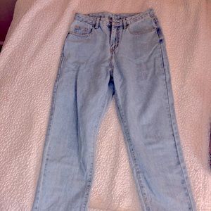 High-Waisted Light Wash Jean Pant